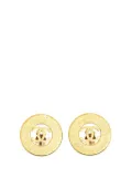 CHANEL Pre-Owned 1994 Gold Plated CC Round Clip on Earrings costume earrings