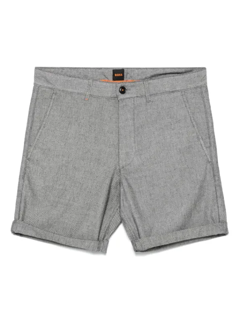 BOSS mélange-effect chino shorts