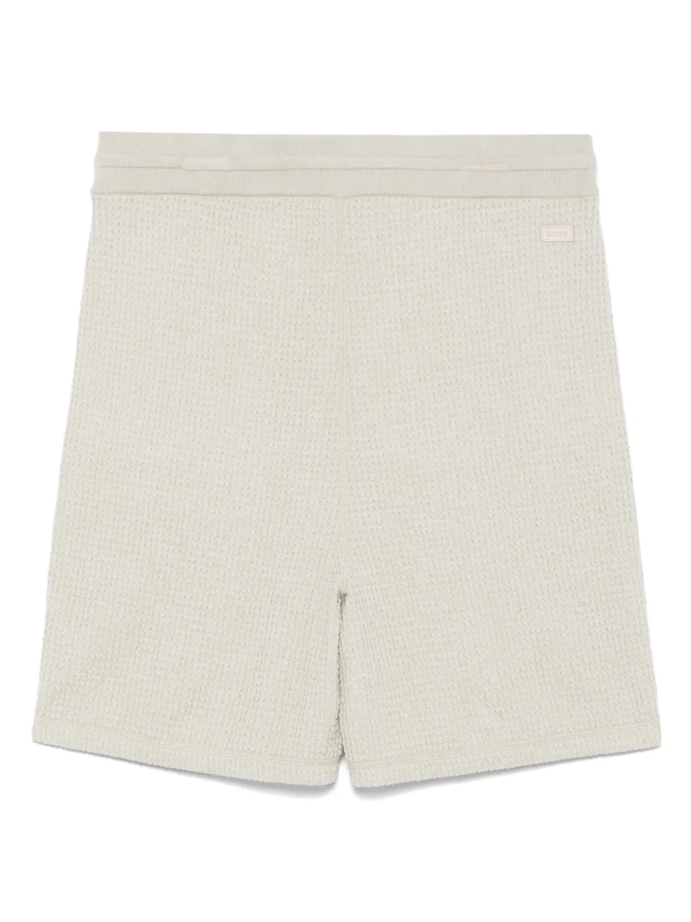 BOSS Shorts met wafelpatroon - Groen