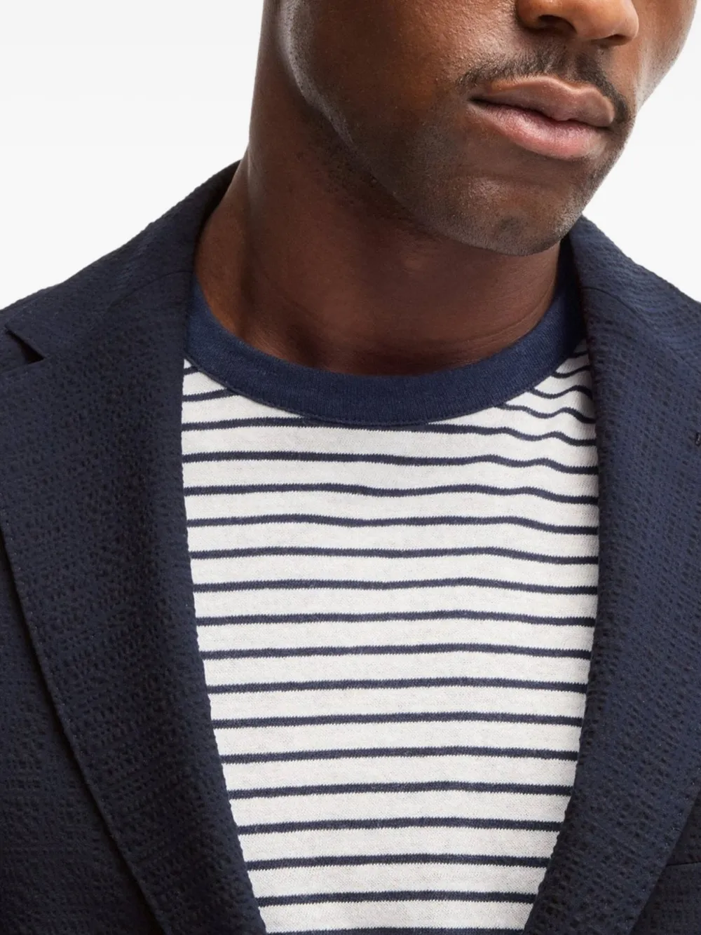 BOSS Blazer met enkele rij knopen Blauw