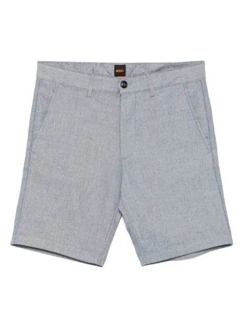 BOSS mélange-effect chino shorts