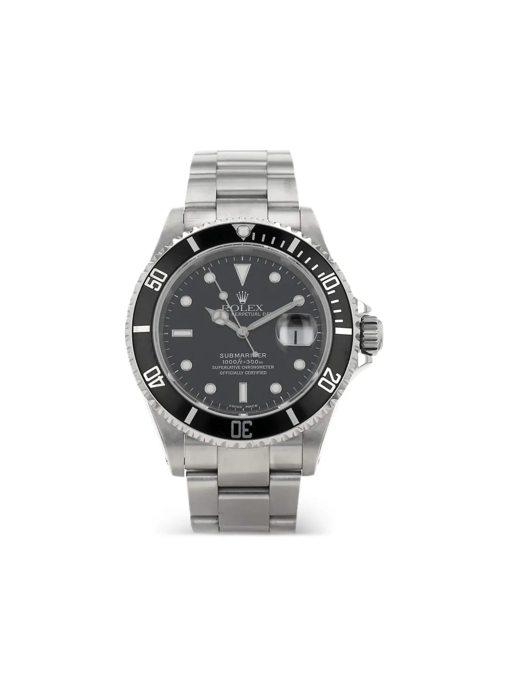 Rolex reloj Submariner Date de 40mm 2002 de archivo | negro | Image 1