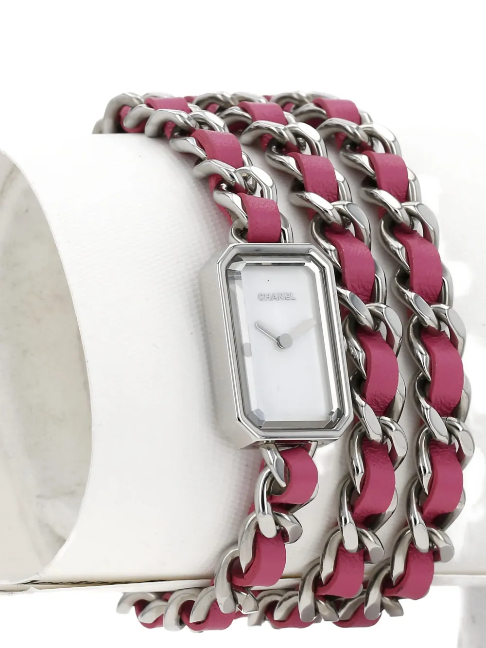 Pre-owned Chanel 2010 Première Rock 24mm In White