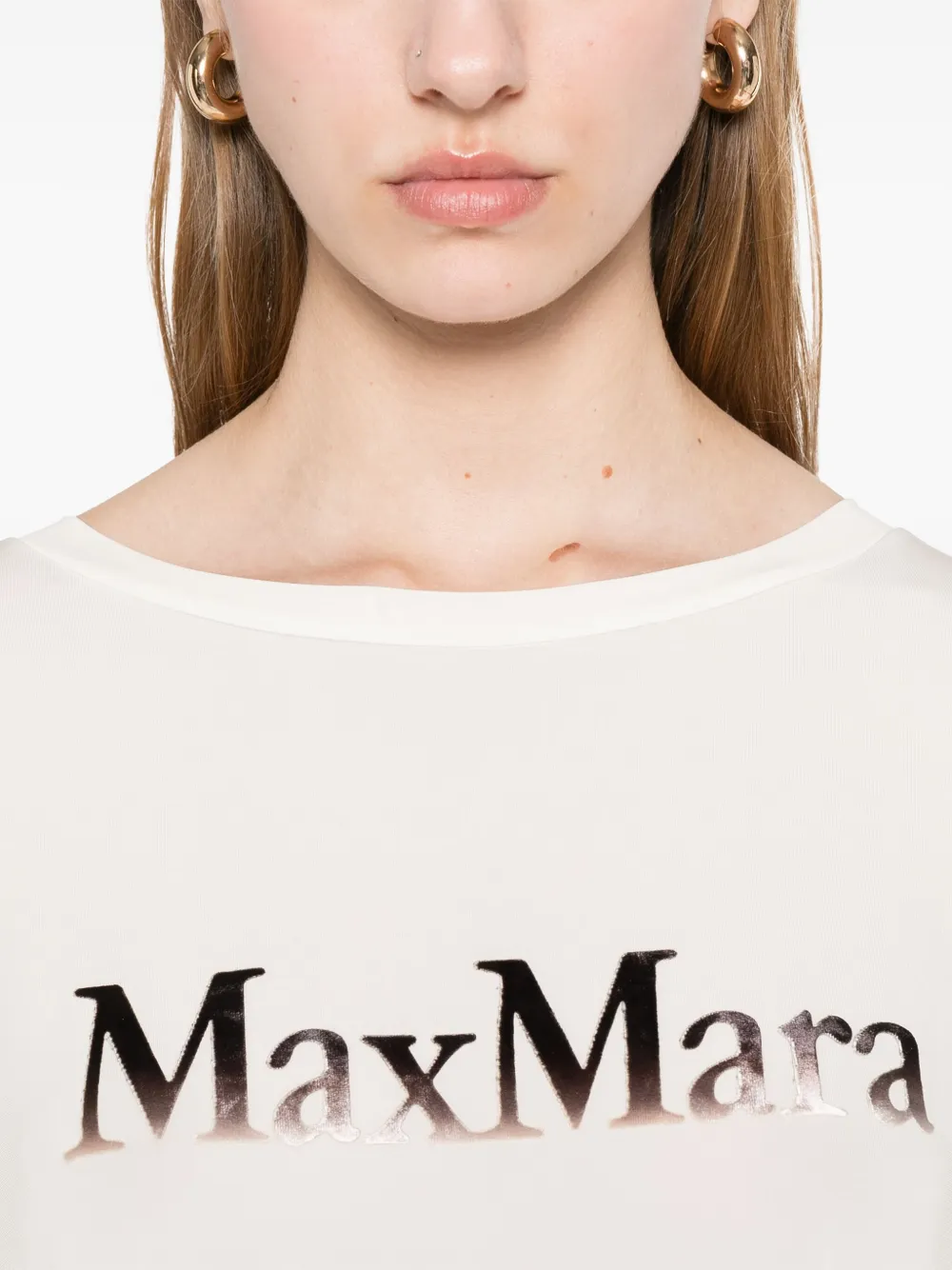 Max Mara Luna mini-jurk Wit