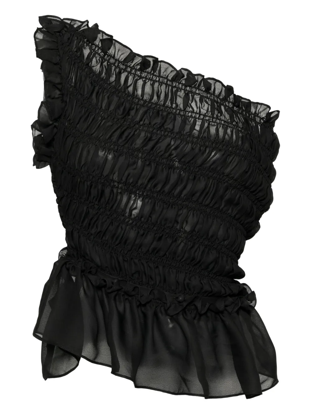 Rokh Smocked Off-shoulder Top