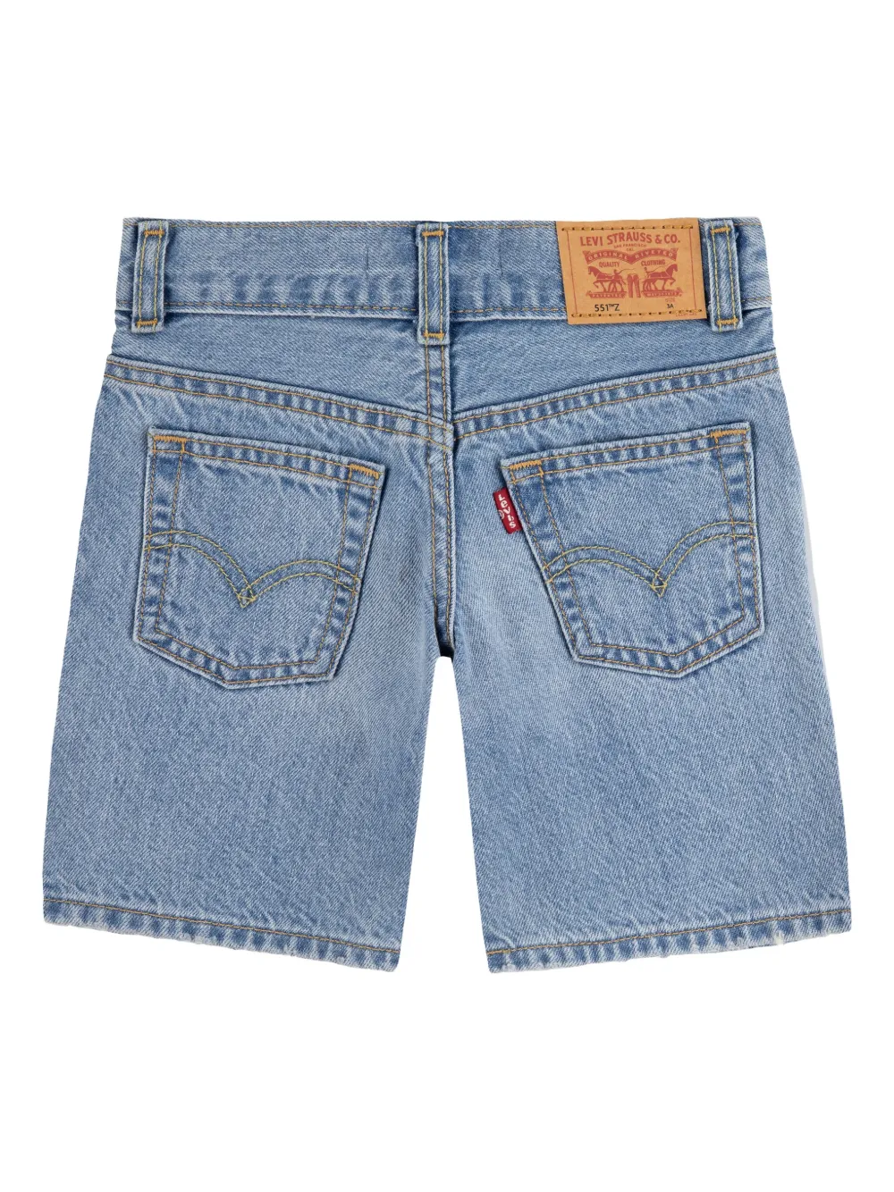 Levi's Kids Katoenen spijkershorts Blauw