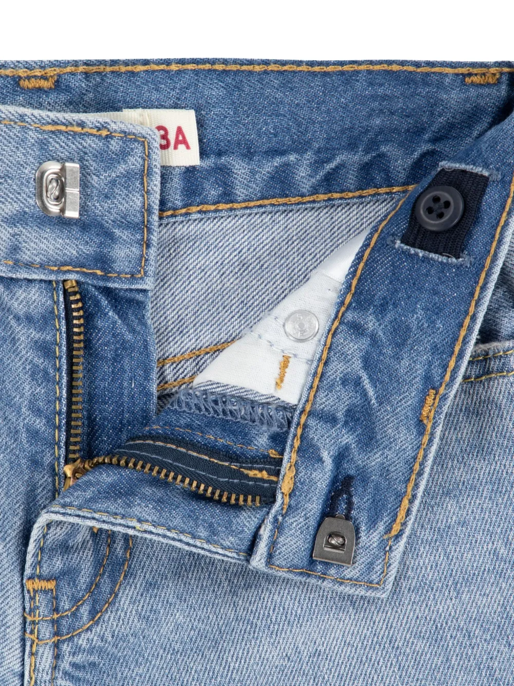 Levi's Kids Katoenen spijkershorts Blauw