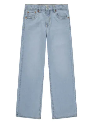 Levi's Kids flared high waist jeans light blue denim