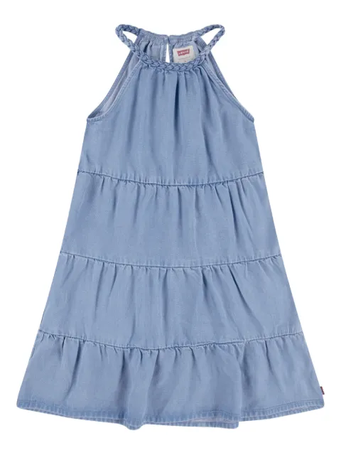 Levi's Kids توب جينز بحمالة مضفرة