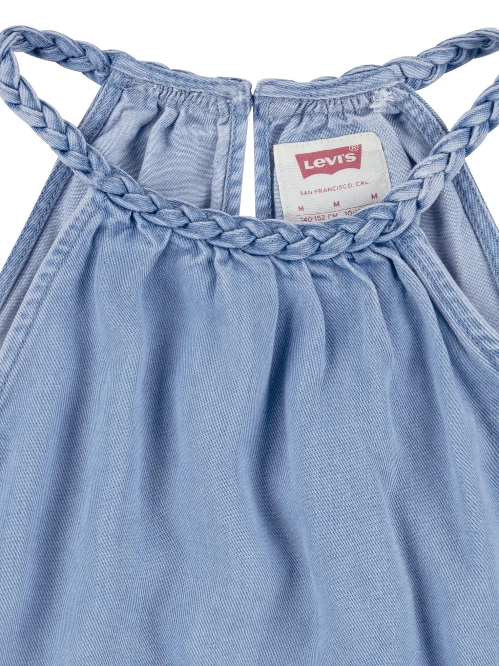 Levi's Kids Denim top met gevlochten band Blauw