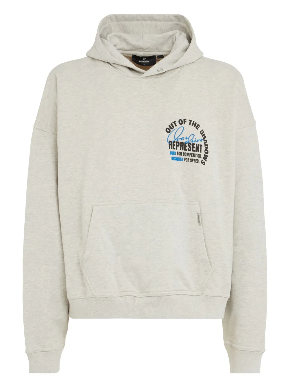 Represent logo-print hoodie | Grey | Image 1