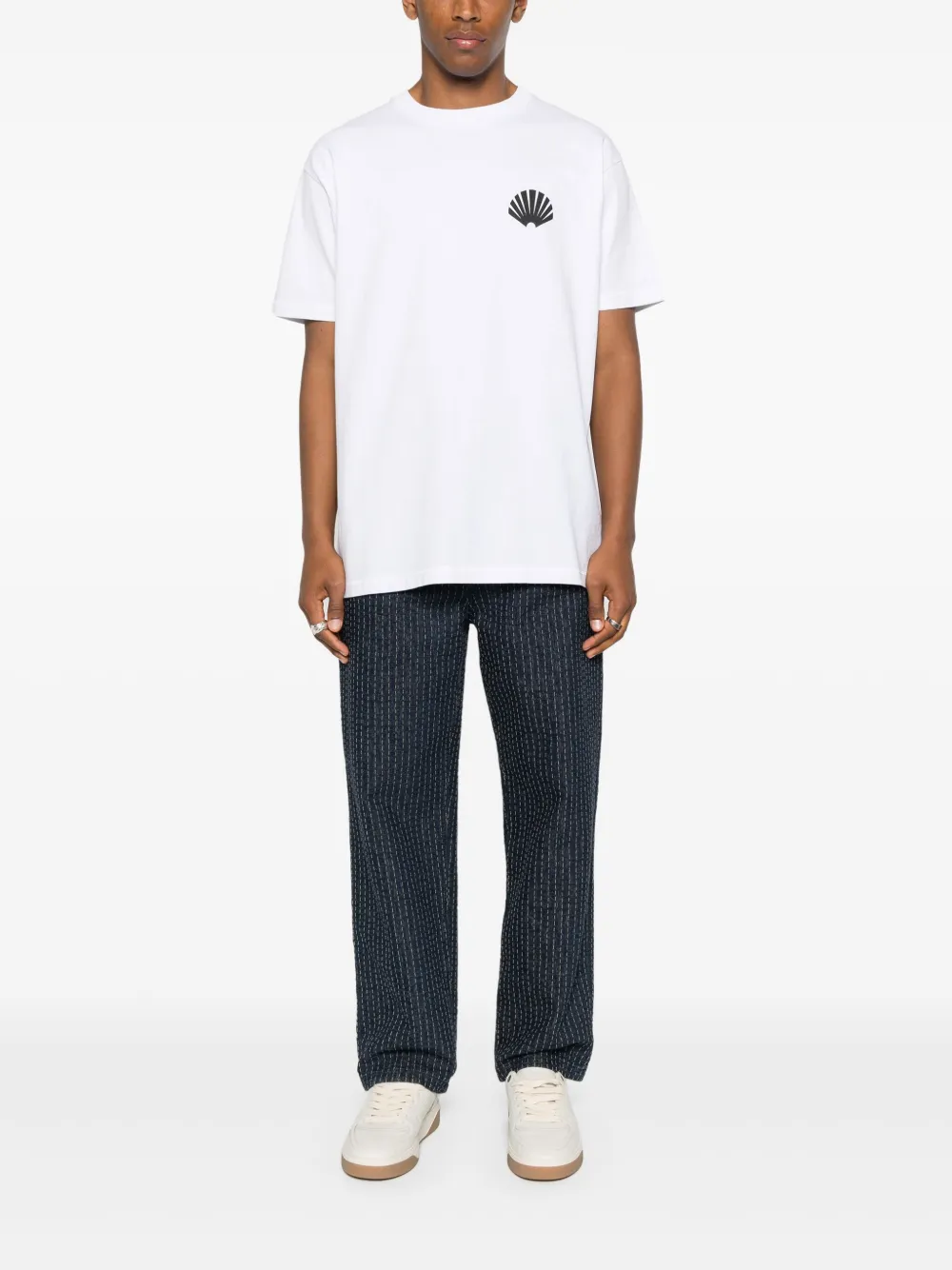 Shop New Amsterdam Logo-print T-shirt