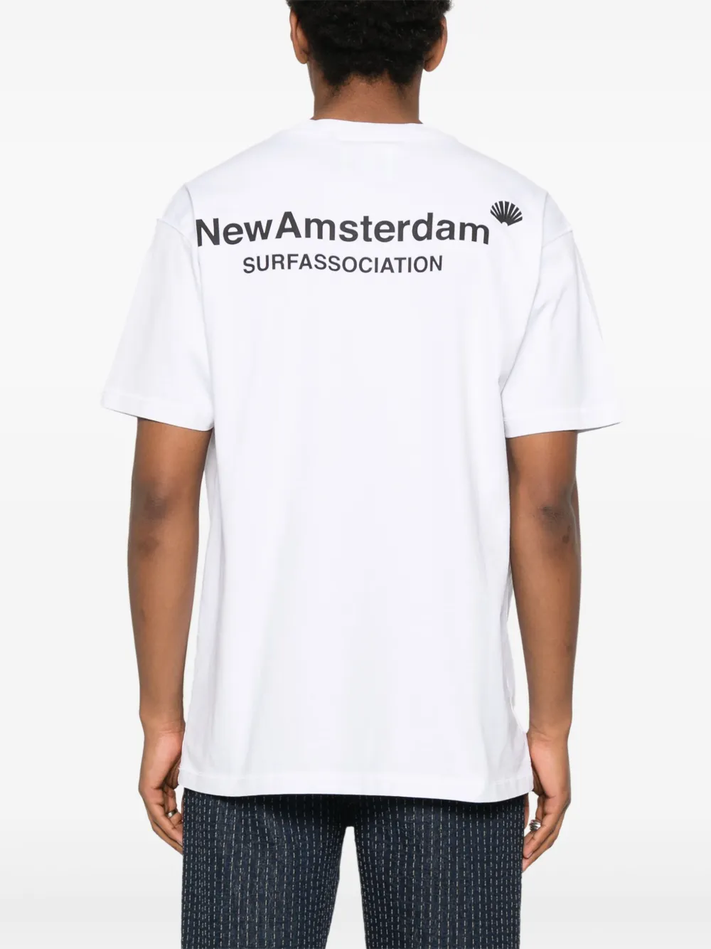 Shop New Amsterdam Logo-print T-shirt