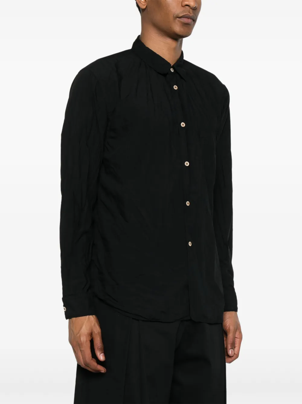 Comme des Garçons Homme Plus Overhemd met lange mouwen Zwart