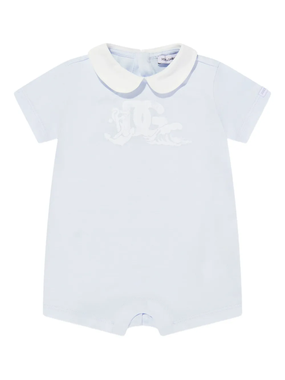 Dolce & Gabbana Kids cotton romper - Blauw