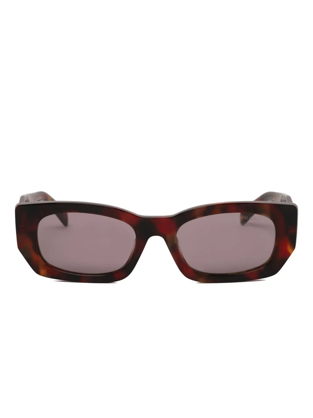 Prada Zonnebril met schildpadschild-design Bruin