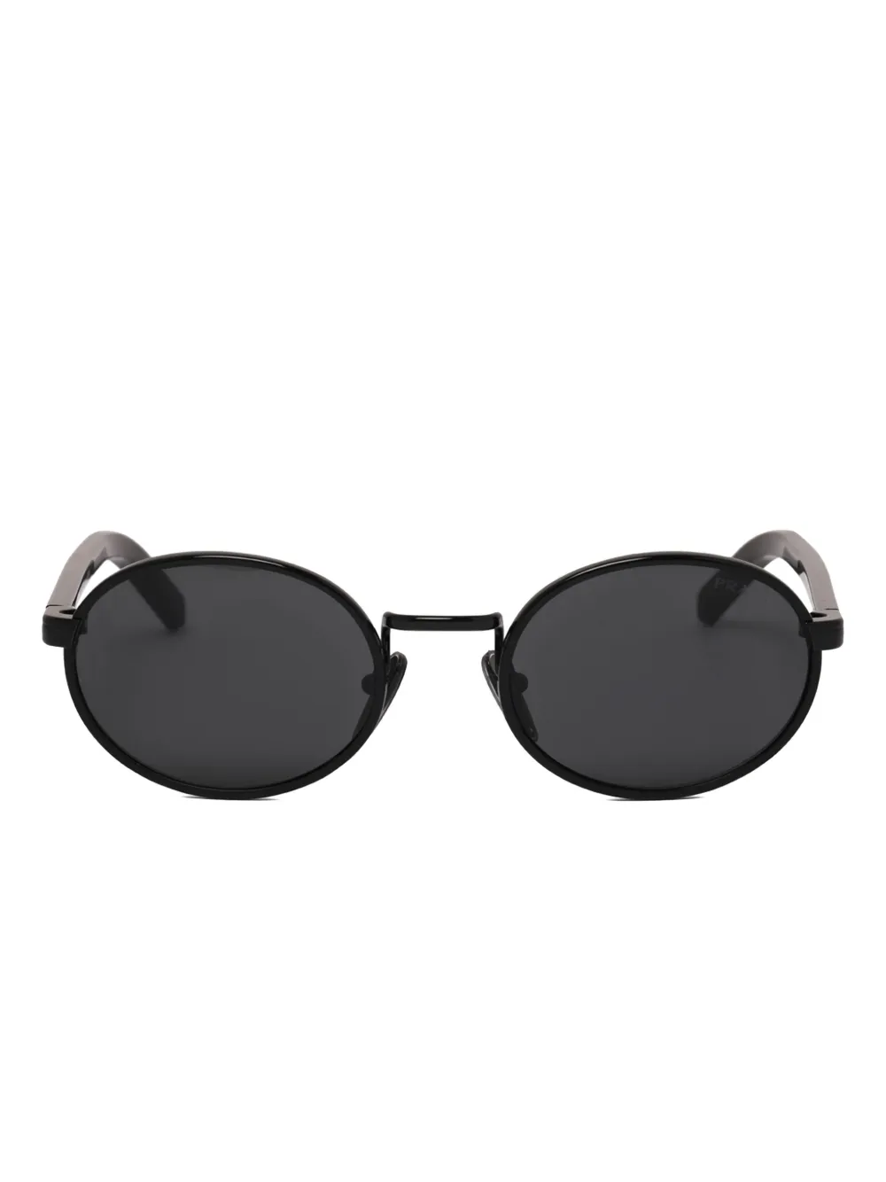 Prada Eyewear Zonnebril met ovalen montuur Zwart