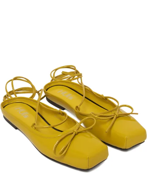 HUI MILANO Lime flat pumps