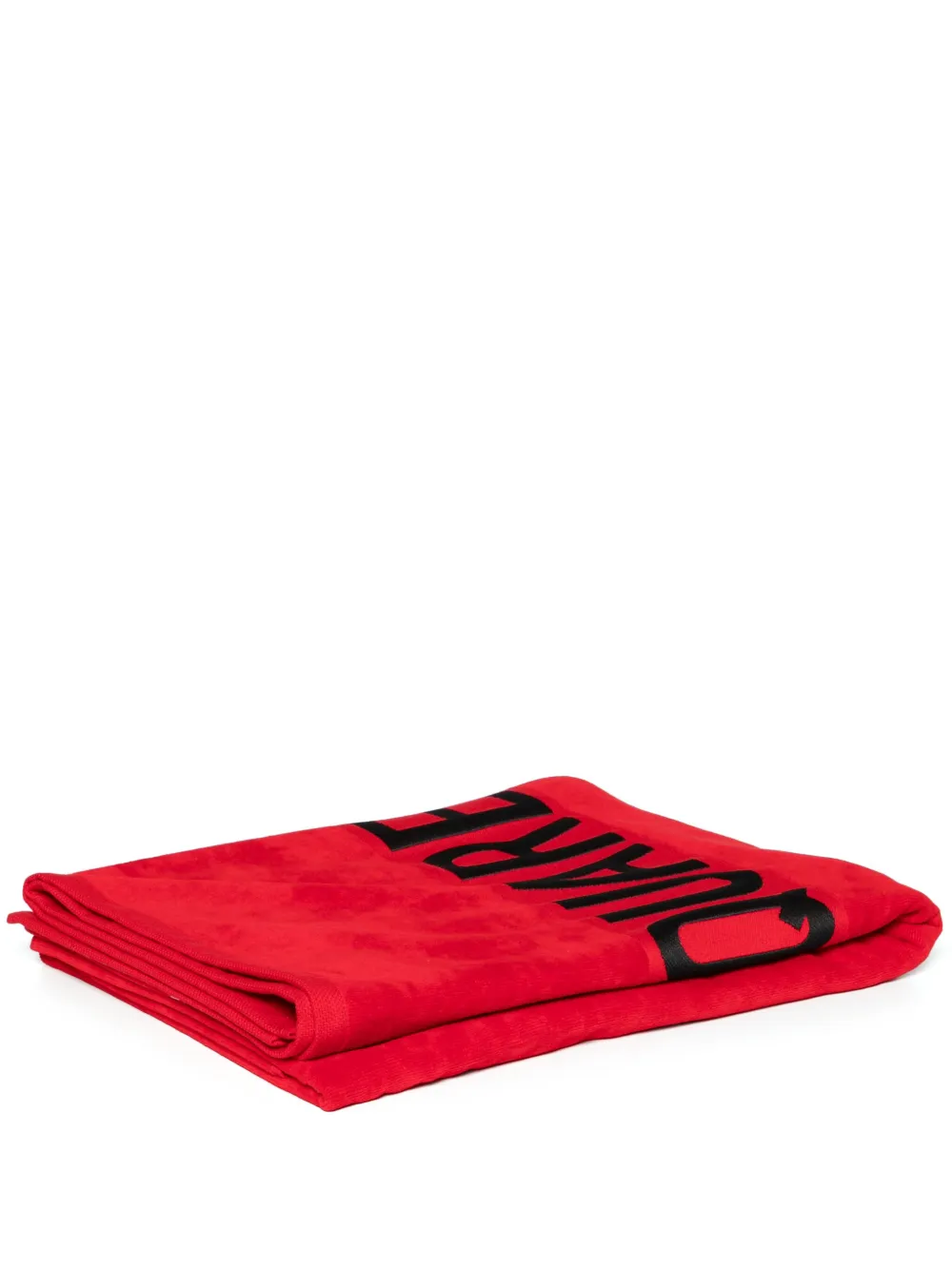 DSQUARED2 toalla de playa con logo en intarsia | rojo | Image 1