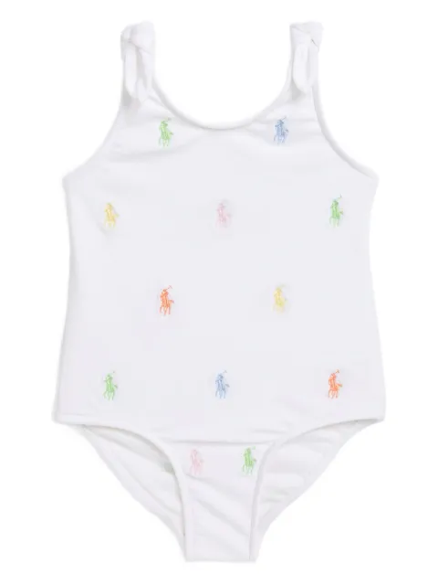 POLO RALPH LAUREN KIDS Polo Pony-embroidered swimsuit