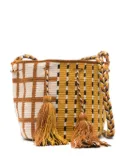 GUANABANA geometric-pattern bucket bag - Neutrals
