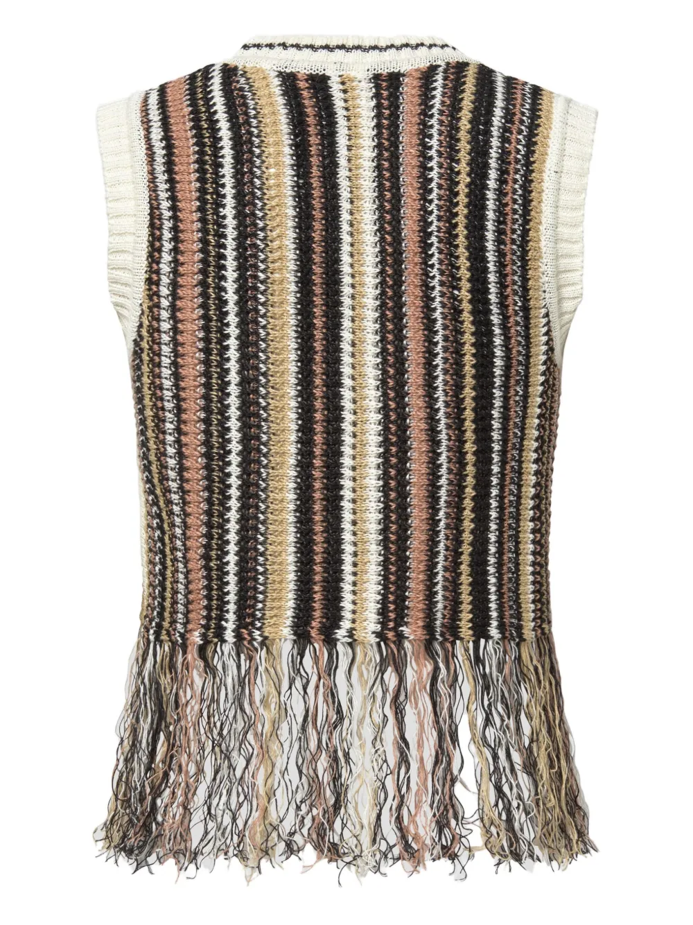 Weekend Max Mara fringe-hem knitted top | Vests & Tank Tops | Image 2