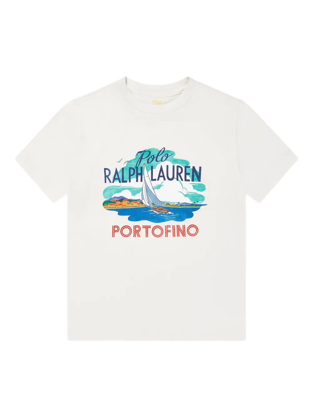 POLO RALPH LAUREN KIDS T-shirt met logoprint Wit