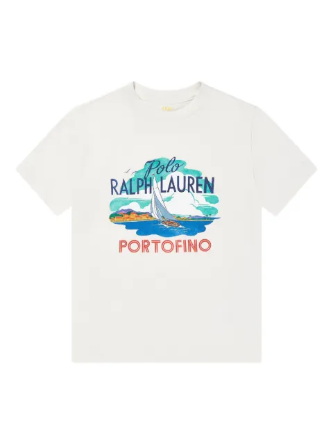 POLO RALPH LAUREN KIDS playera con logo estampado