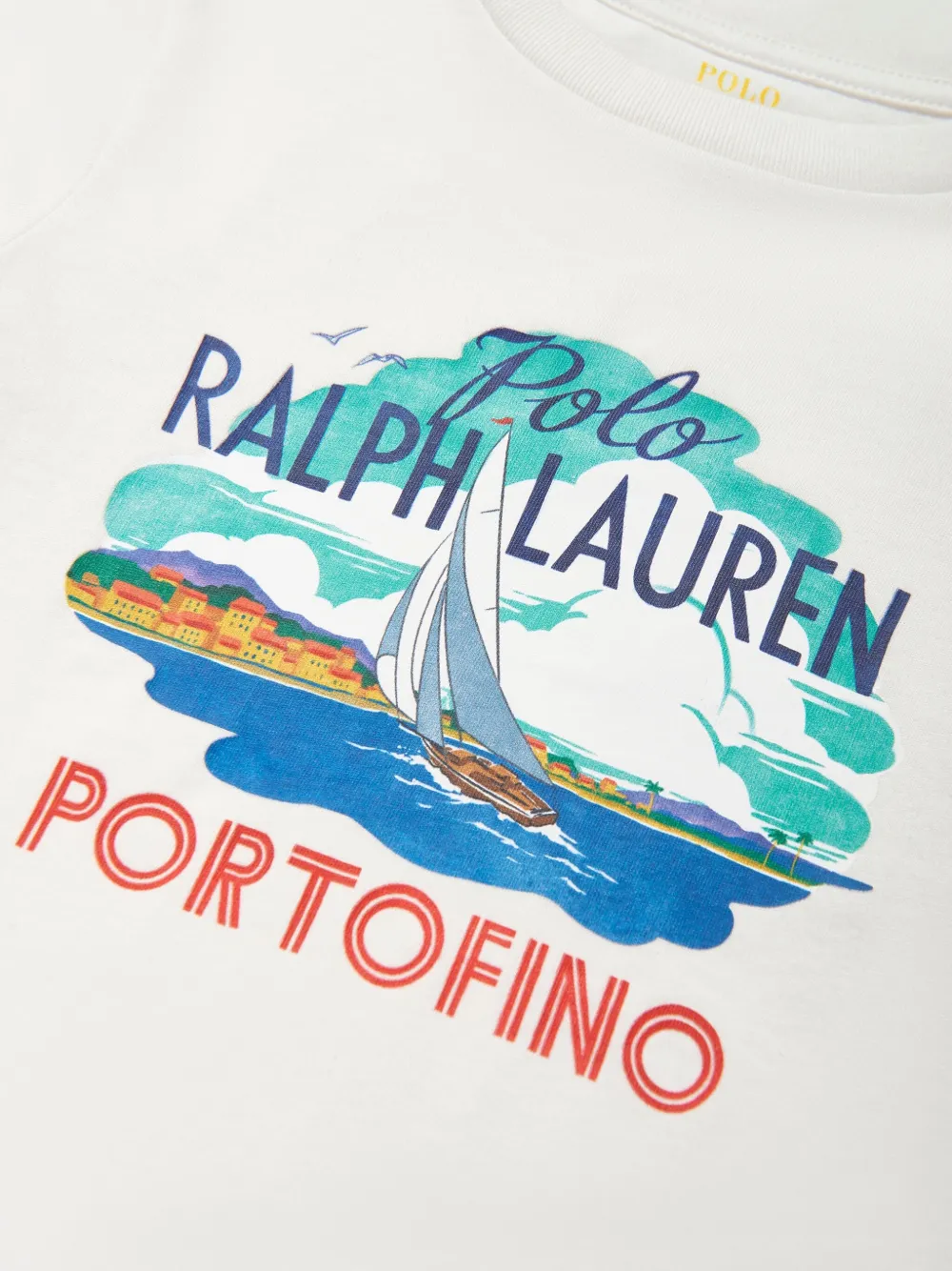 POLO RALPH LAUREN KIDS T-shirt met logoprint Wit