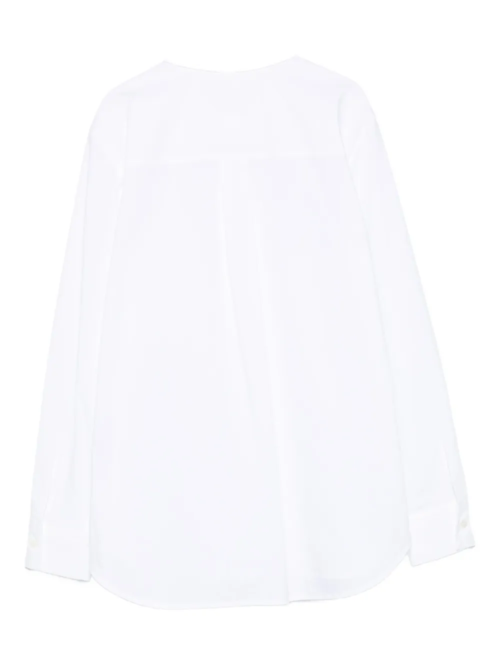 P.A.R.O.S.H. point-collar cotton shirt Wit