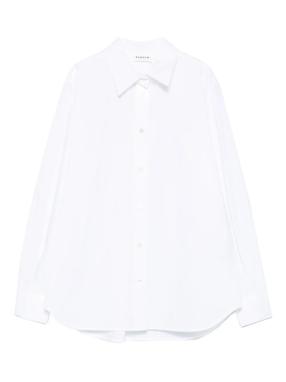 P.A.R.O.S.H. Blouse met puntkraag Wit