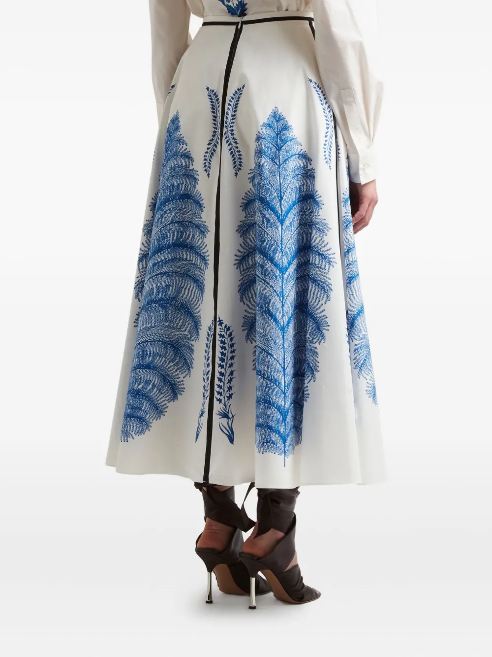 Giambattista Valli Midi-rok met print Wit