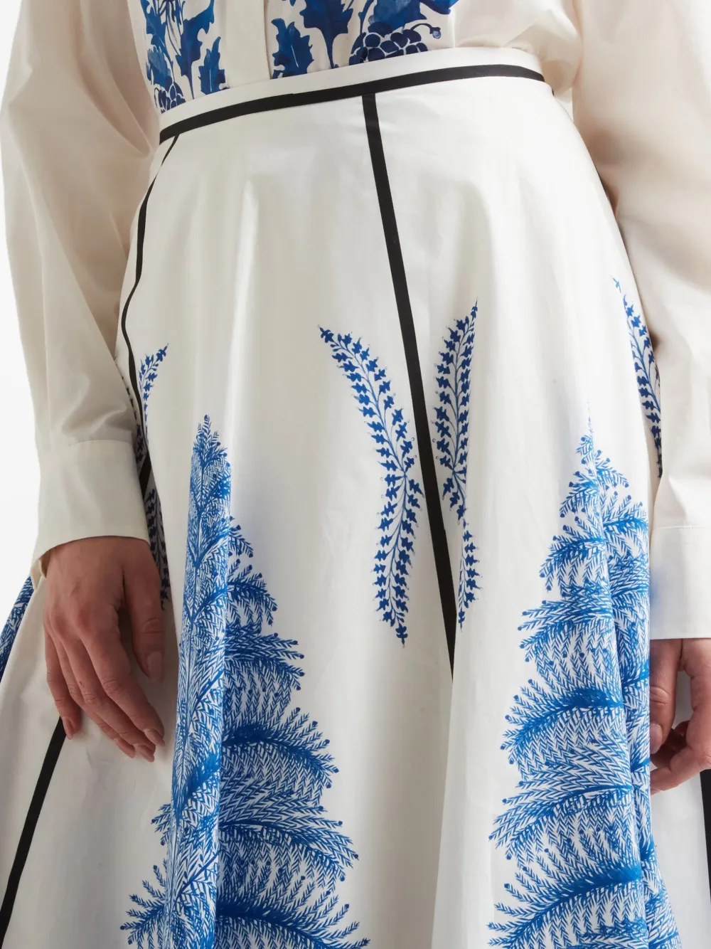 Giambattista Valli Midi-rok met print Wit