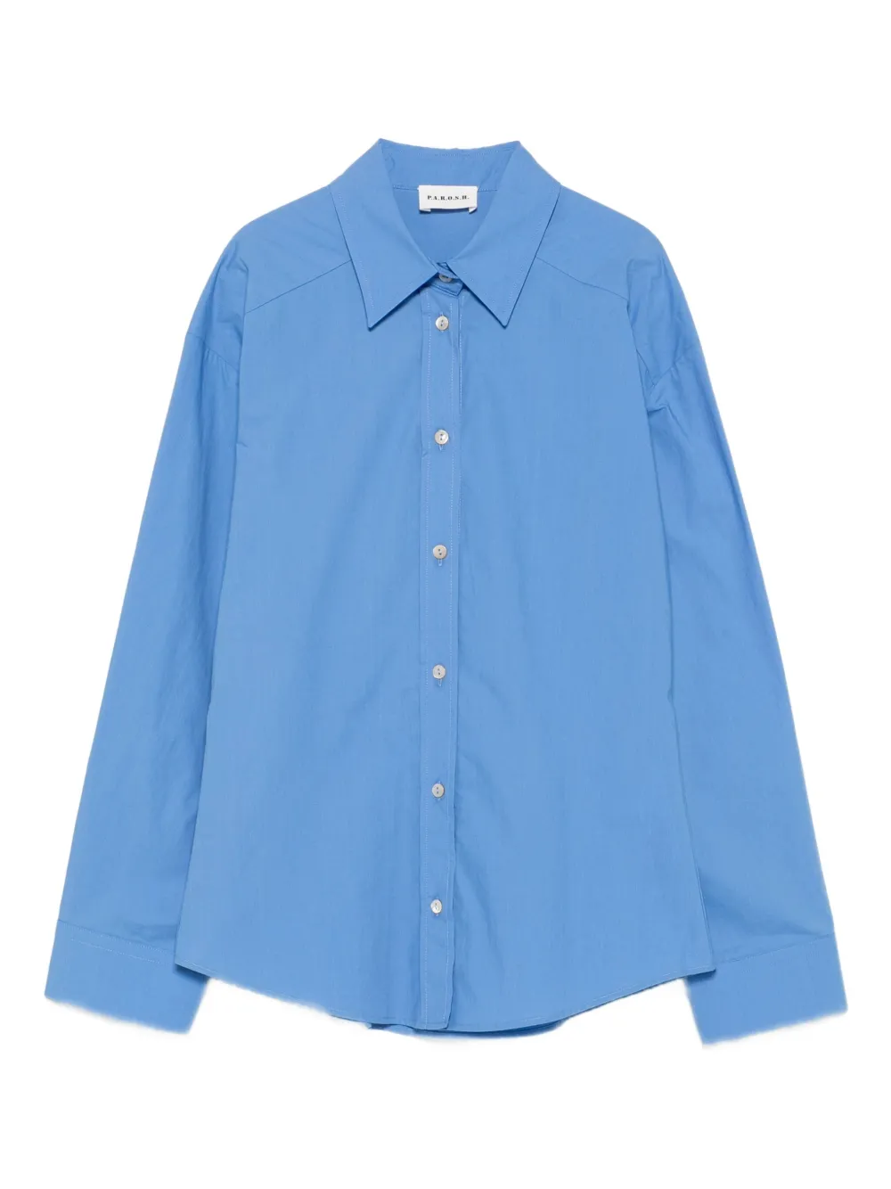 P.A.R.O.S.H. button-down cotton shirt Blauw