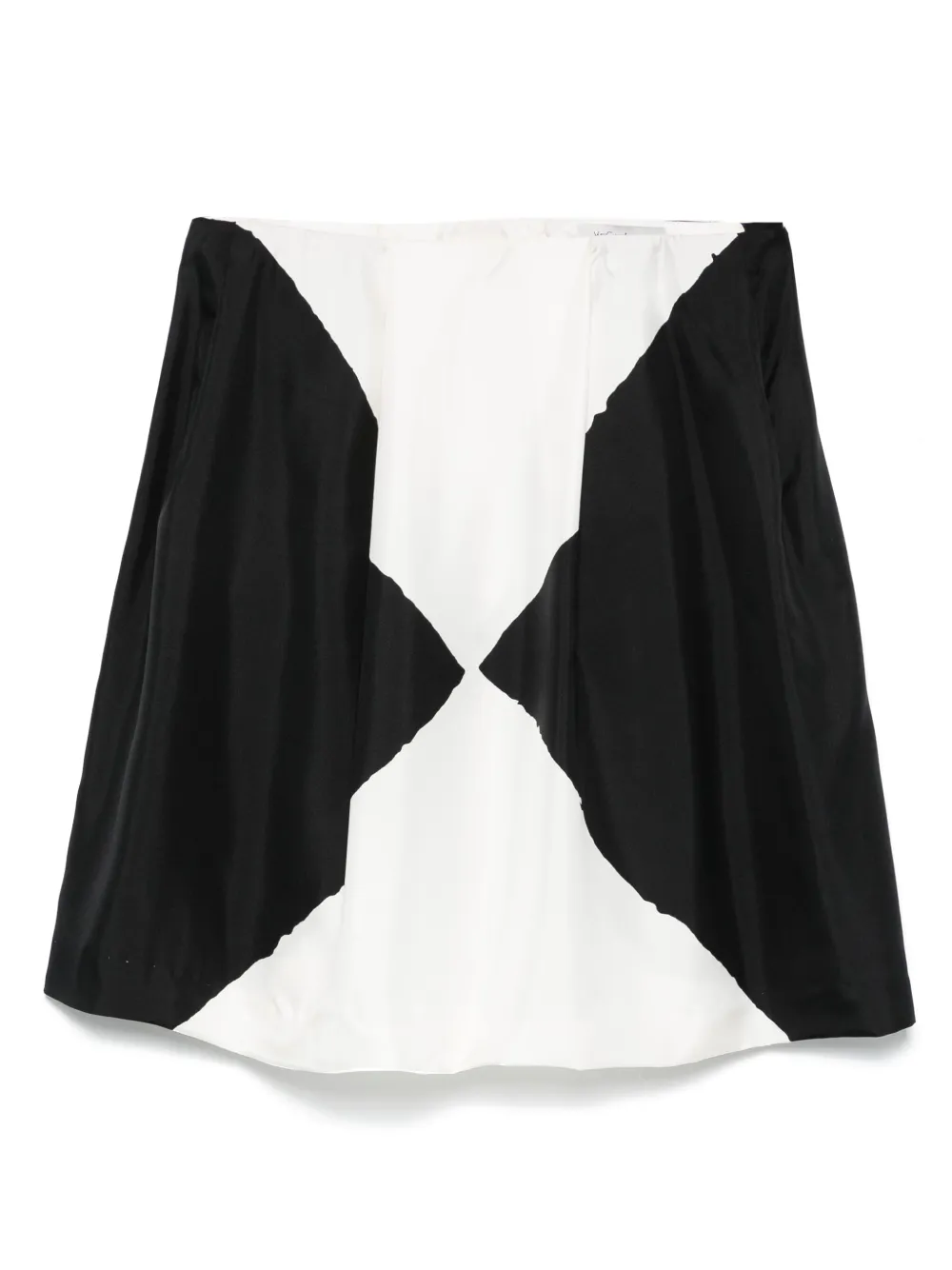 Saint Laurent Pre-Owned 2000s シルク ミニスカート - ブラック Saint Laurent Pre-Owned 2000s シルク ミニスカート - ブラック