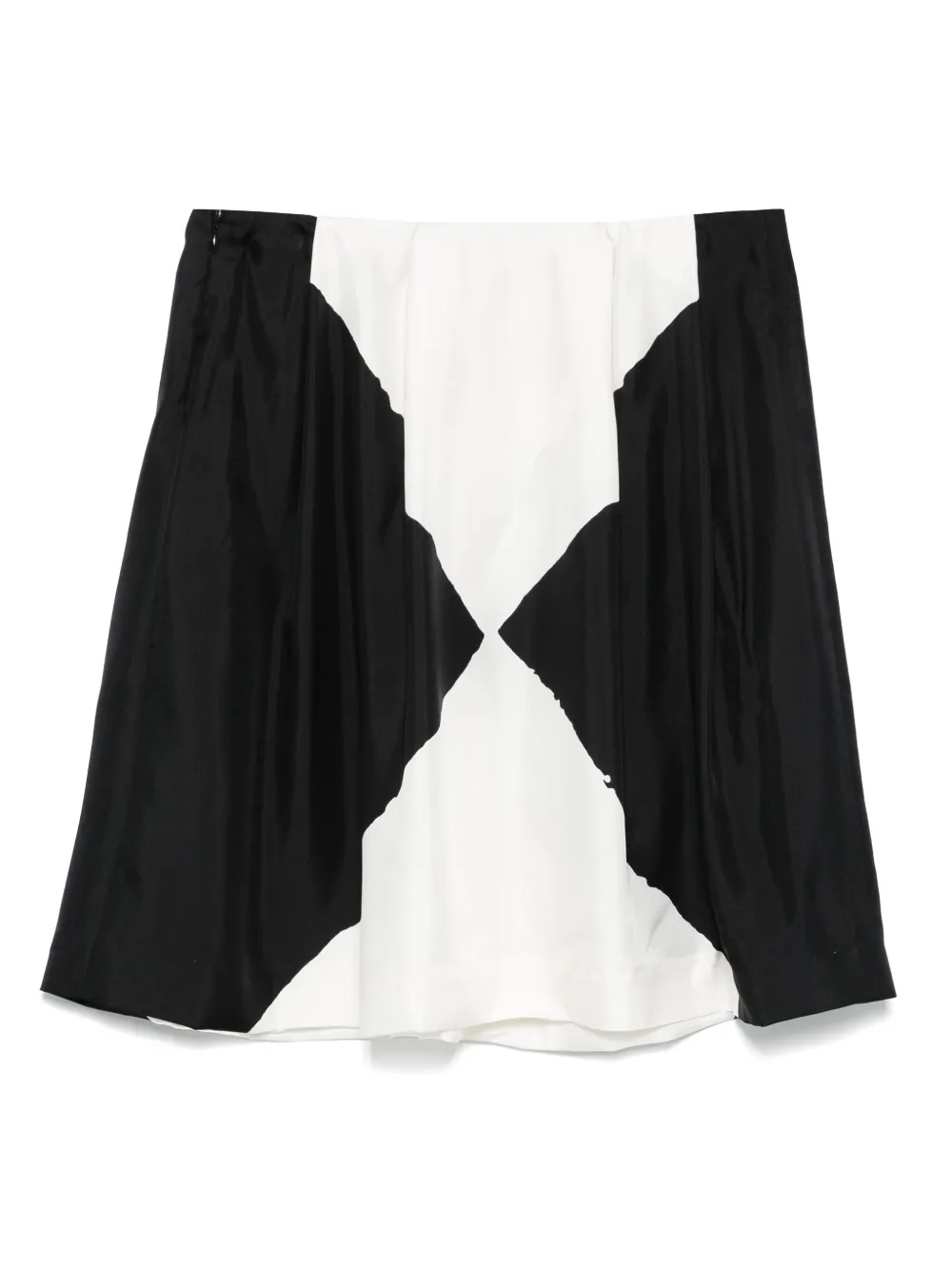 Saint Laurent Pre-Owned 2000s zijden mini-rok - Zwart