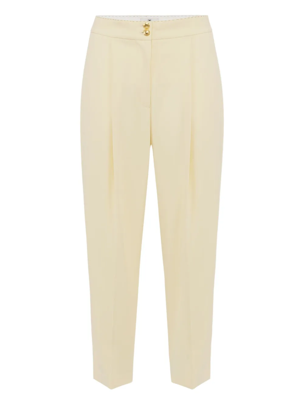 Elisabetta Franchi pleat-detailed trousers Beige