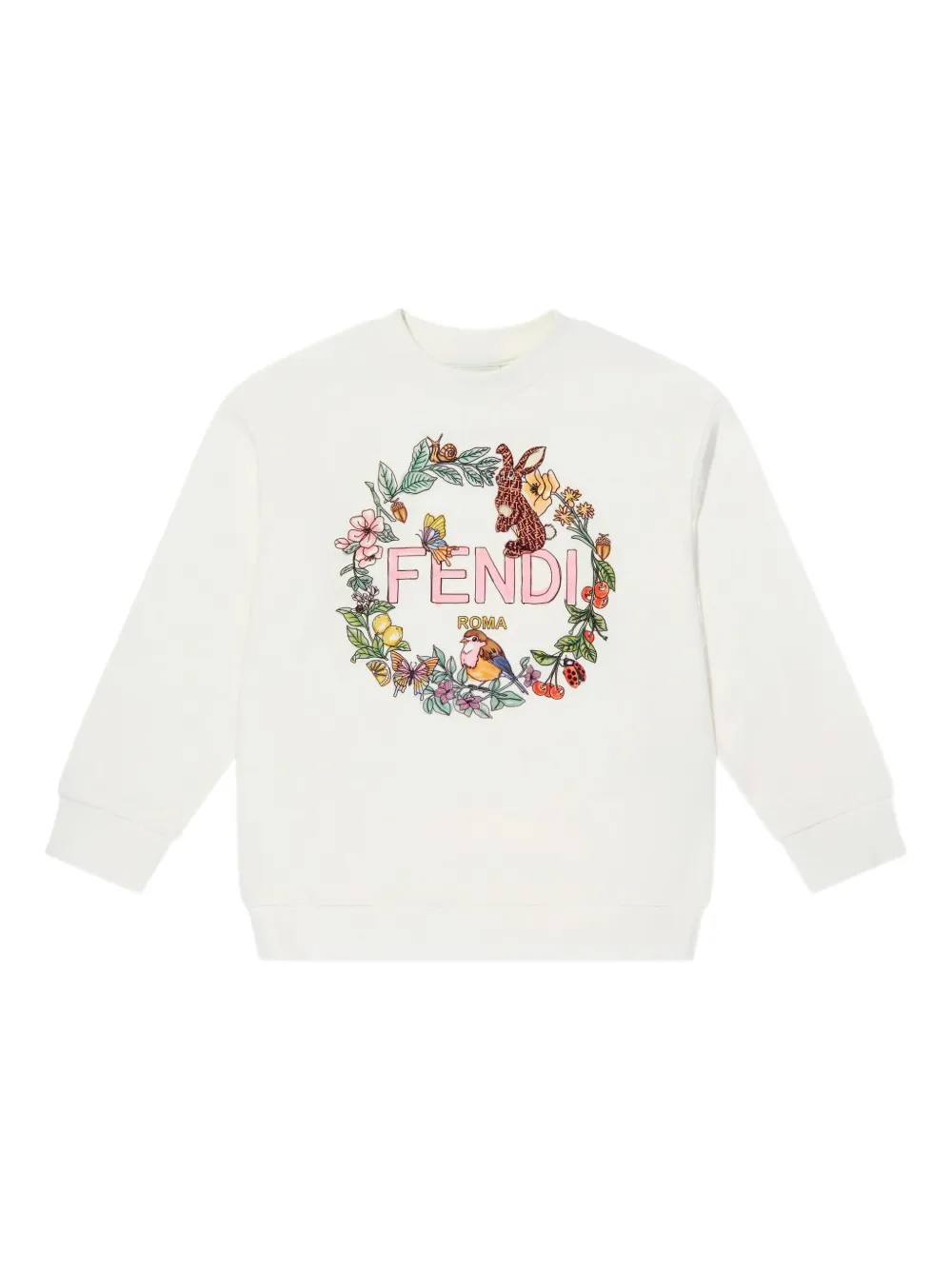 Fendi Kids Sweater van katoen Wit