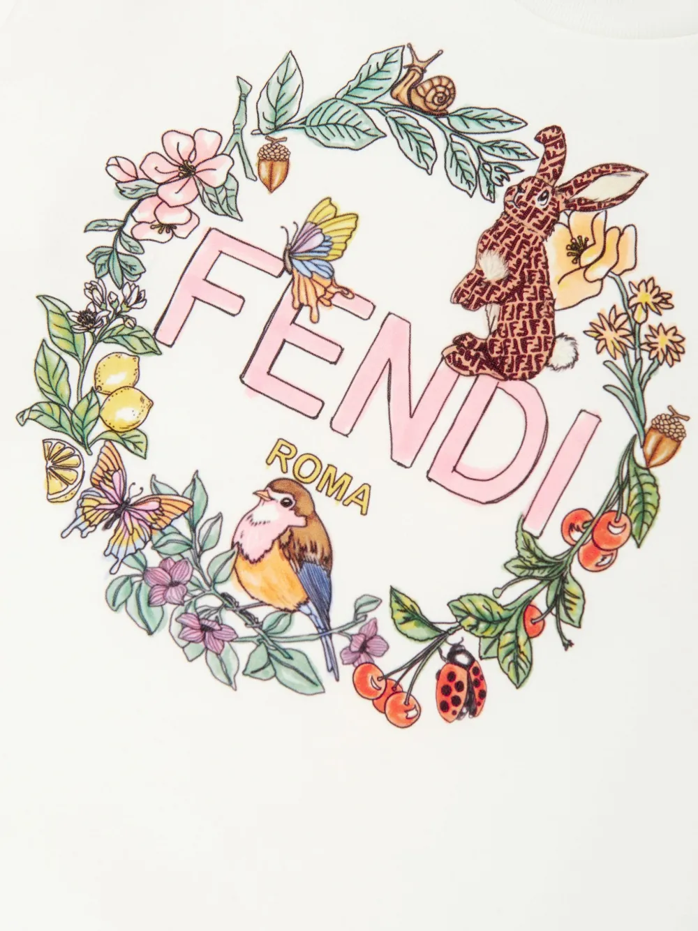Fendi Kids Sweater van katoen Wit