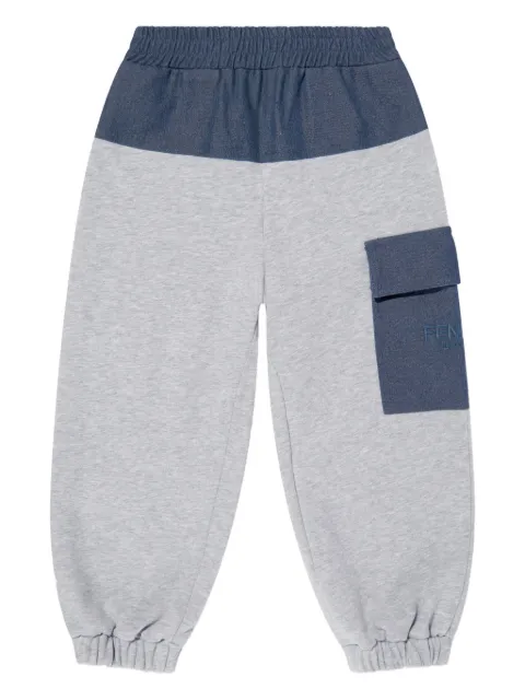 Fendi Kids Pantaloni sportivi in cotone