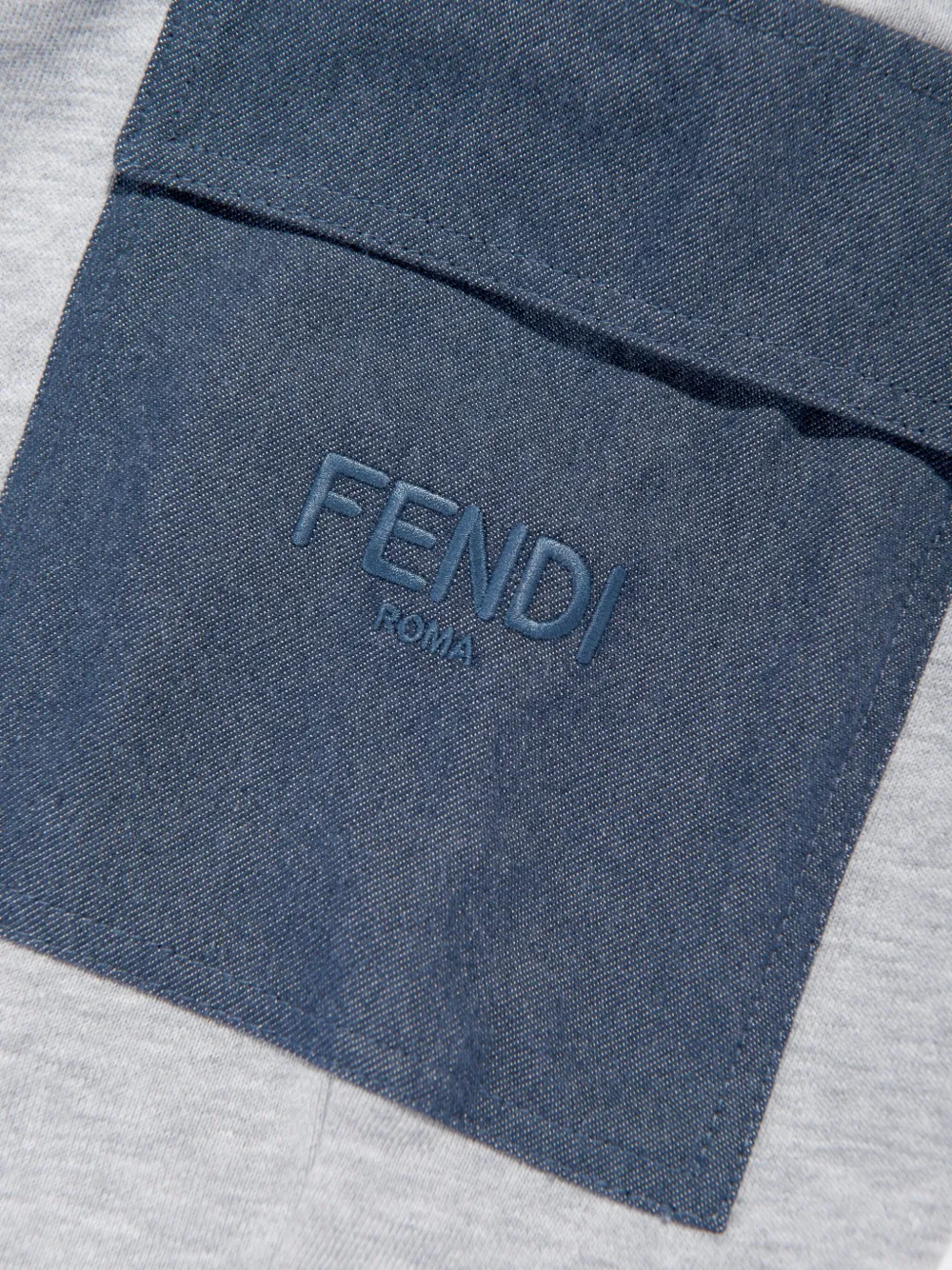 Fendi Kids Katoenen trainingsbroek Grijs