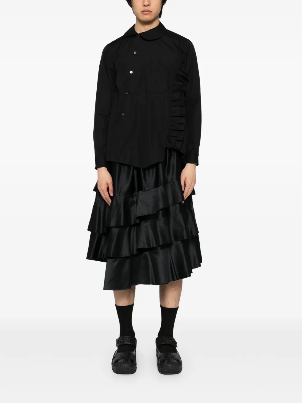Black Comme Des Garçons camisa con volantes | Camisas | Image 2