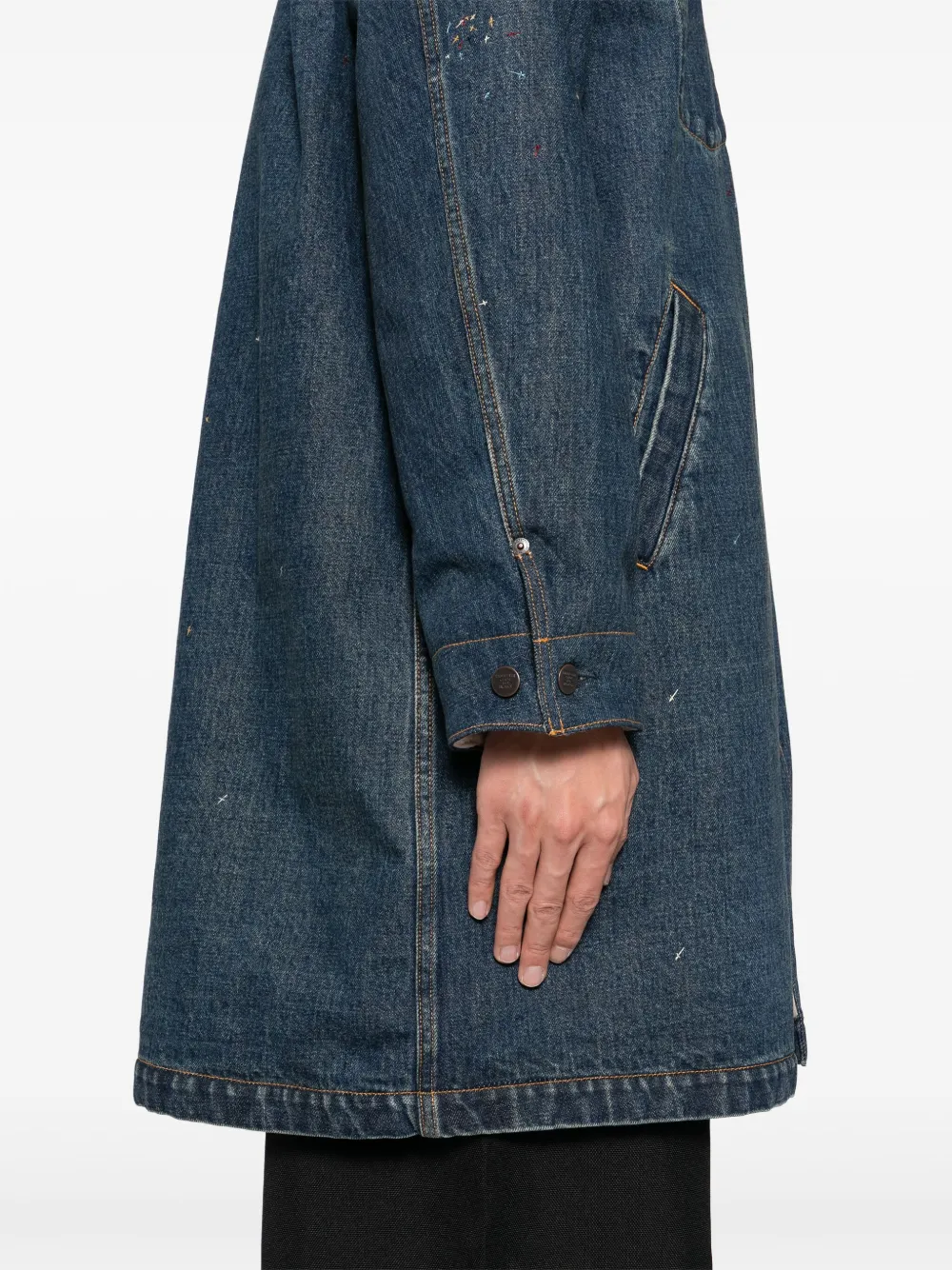 Undercover Jas met enkele rij knopen Blauw