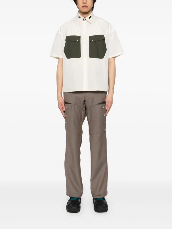 Kiko Kostadinov Inex Snap Trousers | Brown | FARFETCH