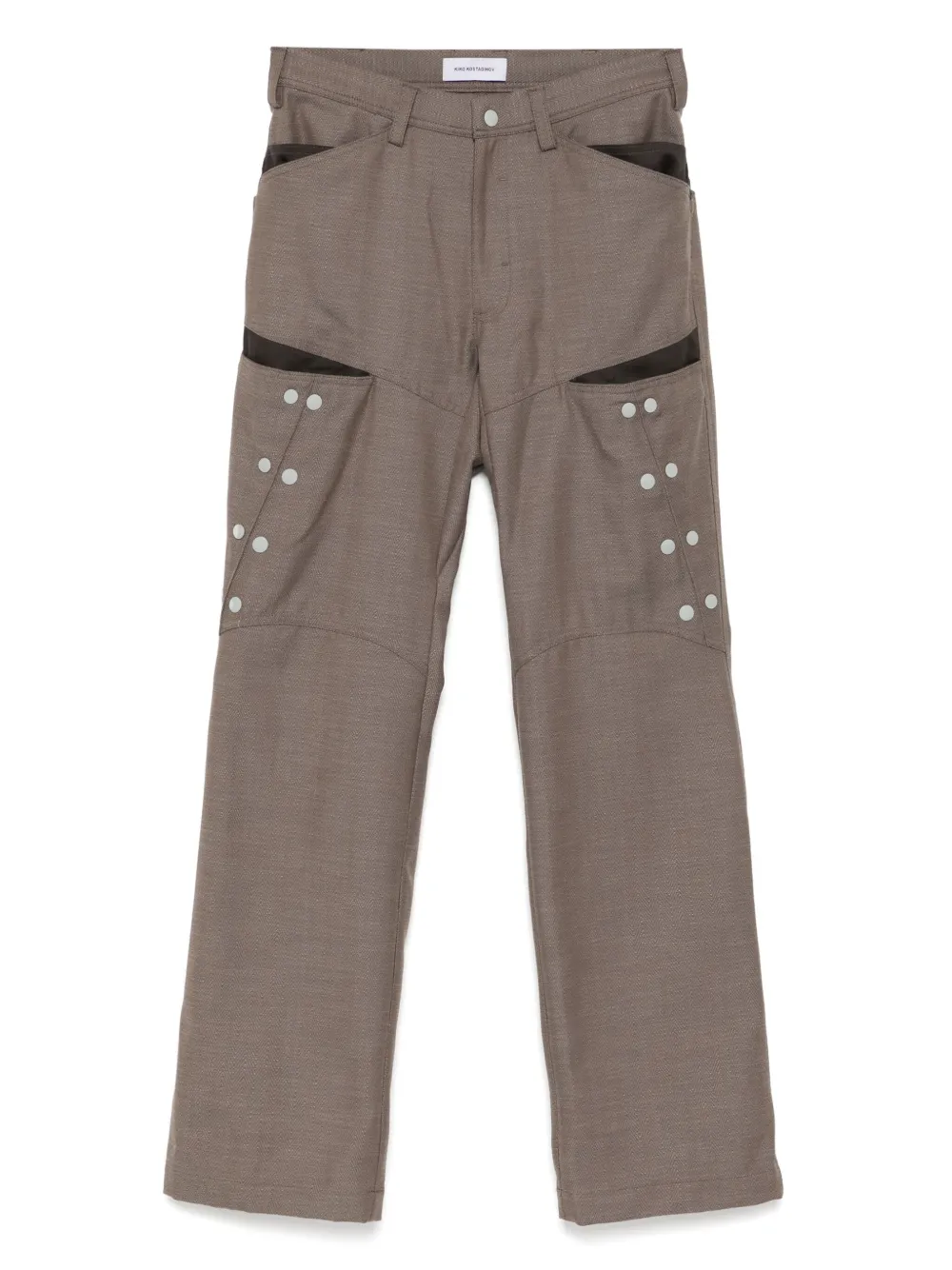 Kiko Kostadinov inex snap trousers | Brown | Image 1