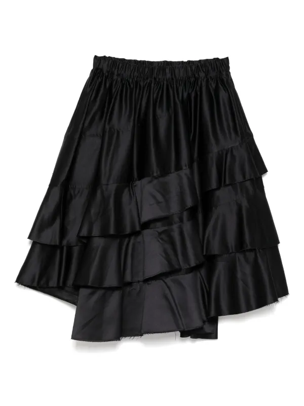 Black Comme Des Garçons カットオフエッジ スカート | ブラック