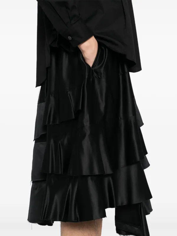 Black Comme Des Garçons カットオフエッジ スカート | ブラック