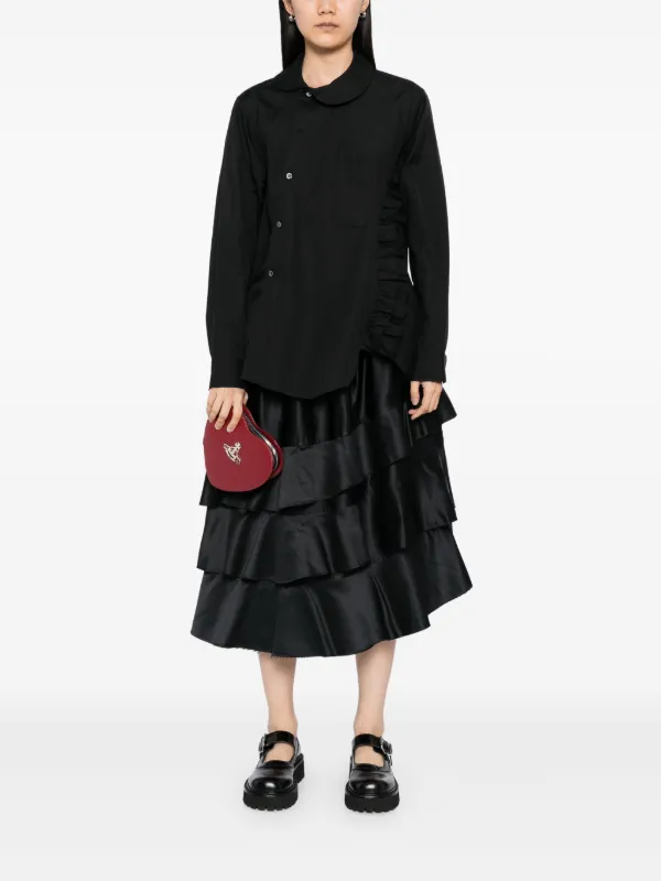 Black Comme Des Garçons カットオフエッジ スカート | ブラック