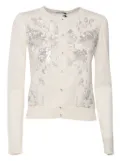 Elisabetta Franchi sequin-embellished cardigan - Neutrals