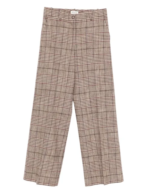 P.A.R.O.S.H. checked straight-leg trousers